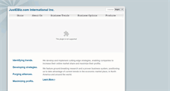 Desktop Screenshot of justebiz.com